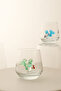 Set of 2 Coffee Water Glasses with Fish Glass Figures