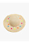 Straw Hat with Pompom Detail - 2