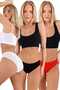 Women's Cotton Combed Single Jersey Fabric Bikini Panties Women's Bikini Panties 3 Colors - 8