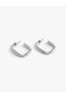 Square Hoop Earrings Zinc Alloy - 2