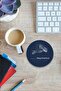 Tea Cup Mug Coaster 6 Pieces Real Estate Agent Real Estate Office Personalized to the Company - 2