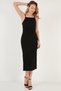 Rope Strap Fitted-Body-Sitting Slit Midi Dress DRESS5865573 - 8