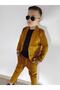 Burçak Boutique Boys' Mustard Color Trousers / Jackets / T-Shirts 3-Piece Combination - 6