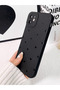 iPhone 11 Compatible Case Matte Black Heart Pattern Shockproof Soft Camera Protection Cover - 4