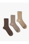 3-Piece Basic Socks Set Multicolored - 2