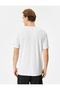 Sports T-Shirt Slogan Printed Crew Neck - 4