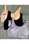 427 Padded Thick Strap Bustier Girl's Training Half Undershirt 3-Piece - 2