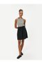 A-line Mini Sleeveless Dress - Halter Neck and Crochet Detail