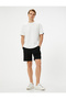 Cargo Pocket Bermuda Shorts with Lace-up Waist