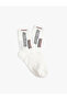 Socket Socks Slogan Embroidered