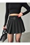 Belted Pleated Short Skirt - 2