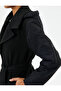 Long Cuff Coat Hooded Belted Parachute Fabric Detailed Pockets Button Closure - 5