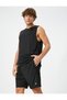 Basic Sports Shorts with Lace Waist and Pocket Detail - 2