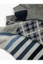 Set of 3 Booties Socks Geometric Patterned Multicolor - 3