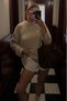 Crew Neck Oversize Knitwear Sweater - 2