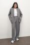 Women's Gray Padded Special Edition Oversize Jacket - 6