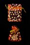 Red Gold Transparent Tiny Pouch, 100 Pieces Measure 7X9Cm, Gift Gold Jewelry Lavender Promise Engagement Henna Wedding - 5