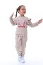 Sequin Embroidered Girls' Tracksuit Set - 3