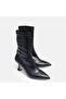 Large Number Women's Stretch Boots -41-42-43-44-Black Stretch - 2