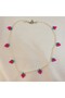 Strawberry Model Tiny Pearl Beaded Necklace-Strawberry Pearl Necklace-Strawberry Necklace-Gift Necklace-Handmade Necklace - 6