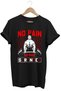 Gym Athlete Fitness No Pain No Gain Dumbell Design Printed 100% Cotton Regular Fit Black T-Shirt
