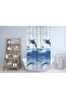 Bathroom Curtain 1x180x200 Single Wing Shower Curtain with Ring Gift 9515 - 2