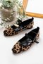 Dute Leopard (1 cm Heeled) Round Toe Ballerinas with Helmet - 4