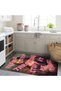 Marbling Collection Artistic Pattern and Text Detailed Woven Base Modern Decorative Carpet Ebru45 - 3