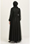 Evening dress with pearls 5514-07 black - 3