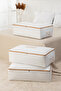 3 pieces mega size under bed pillow quilt sweater storage 74x46x22