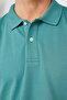 Men's Regular Fit Classic Cut 100% Cotton Plain Pique Green Polo Neck T-Shirt - 4