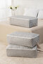 3 pieces mega size under bed pillow quilt sweater storage 74x46x22