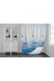 Bathroom Curtain 1X100X200 Single Wing Shower Curtain with Ring Gift 9889 - 2