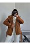 Furry Belted Long Suede Coat - 3