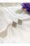 Women's Silver Color Vintage Pinterest Earrings