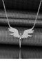 Elegant Mikail Angel Wing Stone Detailed Necklace 45 cm - 2