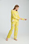 Rasa Yellow 3-Piece Pajama Set - Top, Bottom and Beret Long Super Soft Fnm - 7