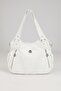White Glazed Pattern Shoulder Bag - 2
