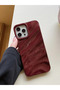 iPhone 16 Pro Max Compatible Case Luxury Glossy Electroplated Shock Resistant Soft Cover Burgundy