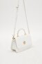 White Twist Pattern Handbag - 2