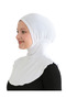 Women's Neck Collar Hijab Hijab Practical Sports Bonnet - White - 2