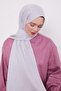 Silver Paperclip Pattern Blue Jacquard Shawl