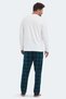 Patrick in White Men's Pajamas - 2