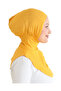 Women's Neck Collar Hijab Hijab Practical Sports Bonnet - Yellow - 2