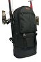 Black, Waterproof Fabric Camping Fishing and Travel Backpack with Thermal Bottom Compartment 70*34*27 cm