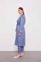 Blue Embroidered Melange Kimono Triple Set - 4