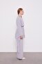 Gray Stone Embroidered Chiffon Double Set - 3