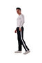Men's Side White Black Sweatpants (with Large Size Option) - 2