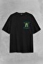 Baby Yoda No Coffee No Workee Star Mandalorian Coffee Back Front Printed Oversized T-Shirt Unisex T-Shirt - 2