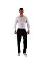 Men's Side White Black Sweatpants (with Large Size Option) - 3